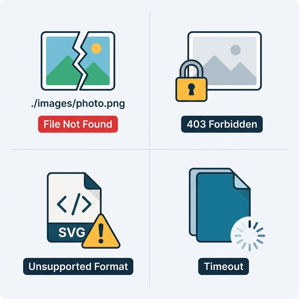 Problèmes de conversion Markdown : tableaux, code et images